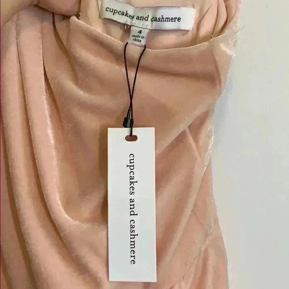 ⭐️HOST PICK⭐️ BNWT Cupcakes and cashmere women’s velvet dress size 4 - Picture 5 of 5